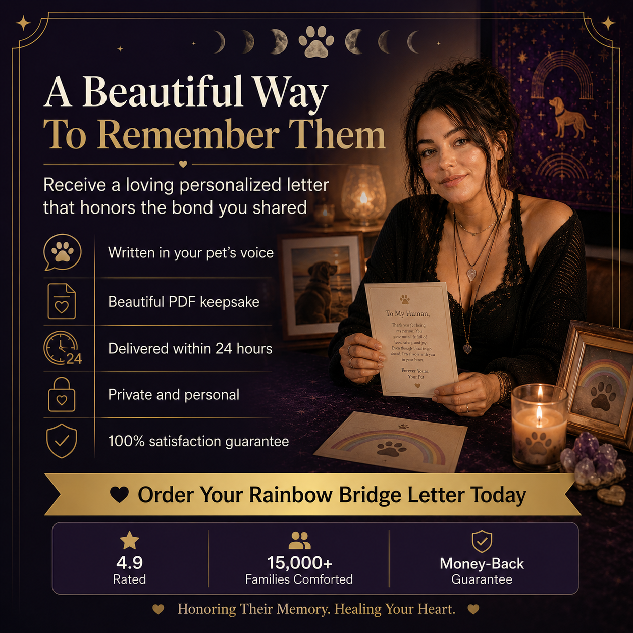Rainbow Bridge Letter — A Final Message From Your Pet