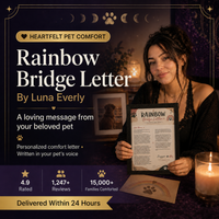 Rainbow Bridge Letter — A Final Message From Your Pet