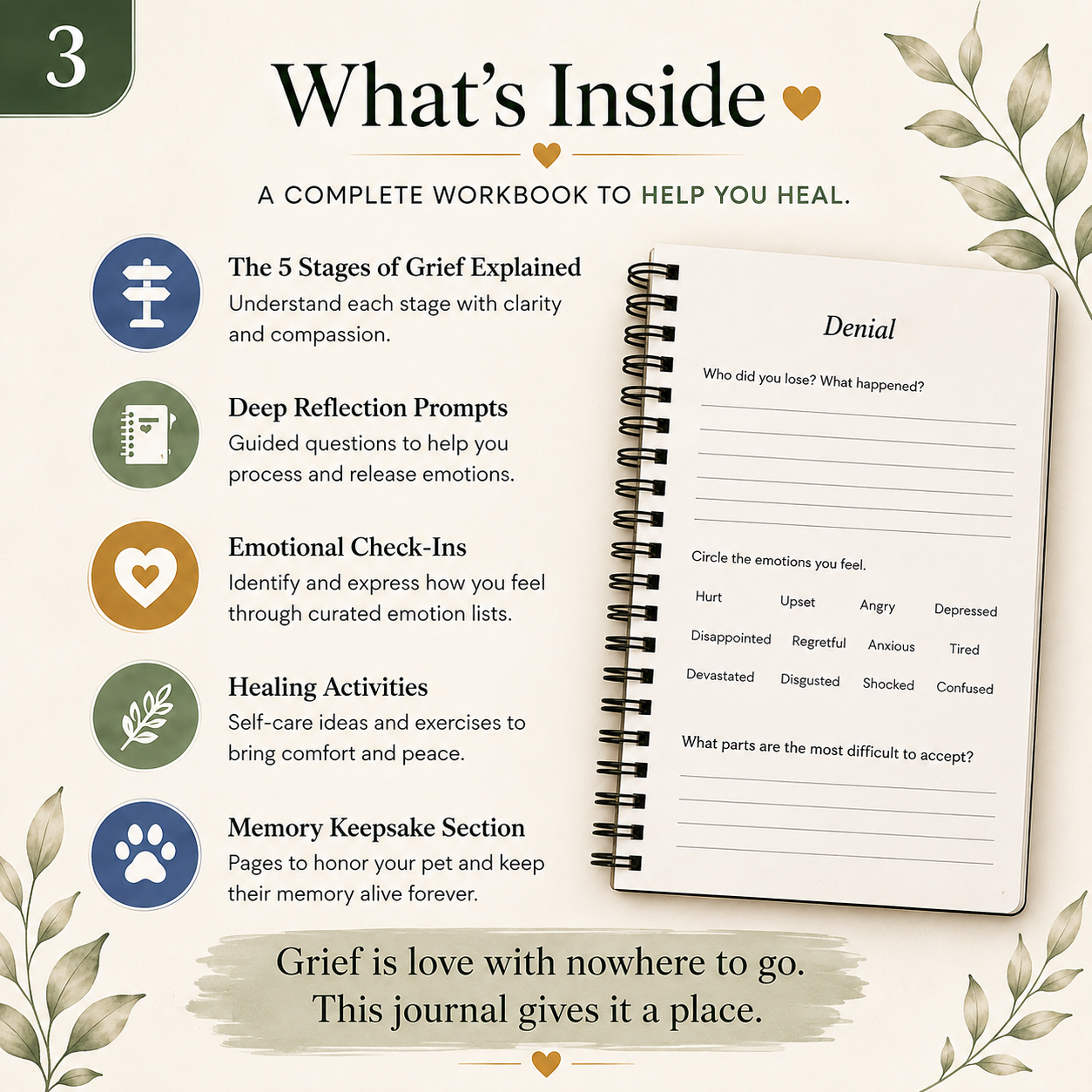 Pet Loss Grief Journal: Healing Workbook & Memory Keepsake
