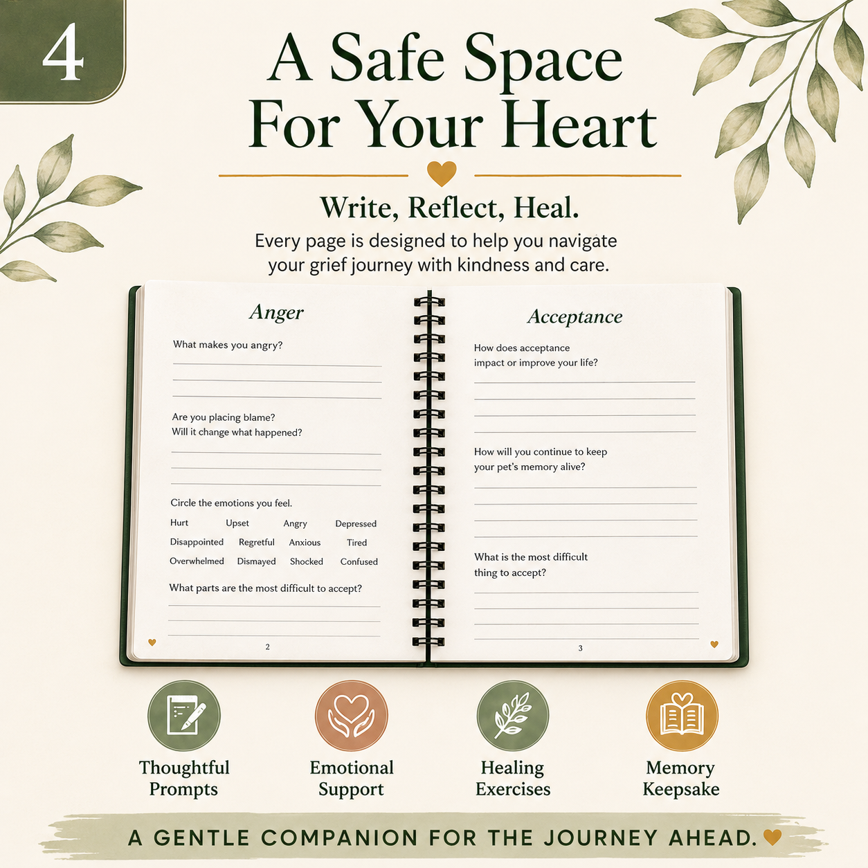 Pet Loss Grief Journal: Healing Workbook & Memory Keepsake